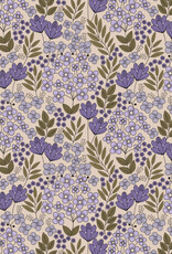 House of Products Blokbodemzak - Flower Field Lilac - 27 x 15 x 34 cm - per stuk