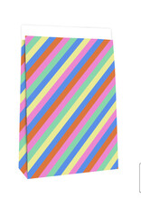 House of Products Blokbodemzak - Multi Stripes - 27 x 15 x 34 cm - per stuk