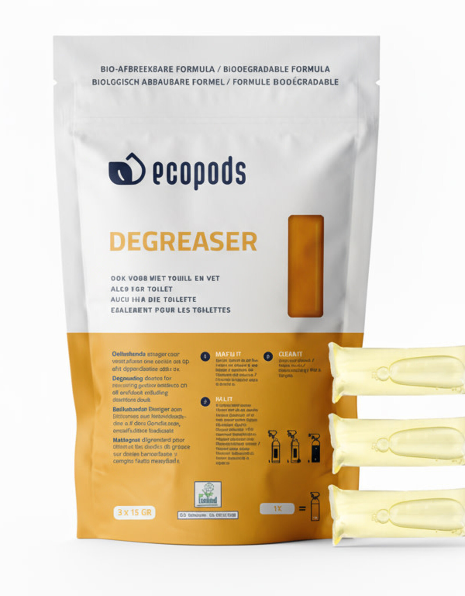 Ecopods Ecopods -  gele pods ontvetter 3 stuks