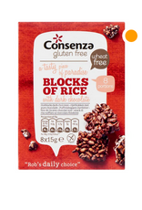 Consenza Consenza Rijstblokken met pure chocolade glutenvrij 120g