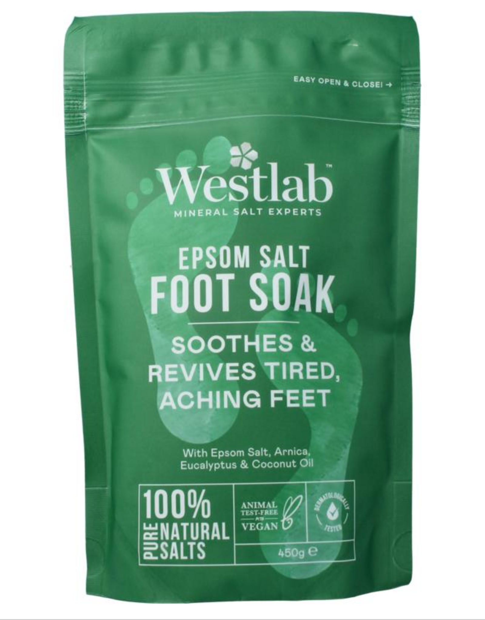 Westlab Foot soak epsom zout - verzachtend 450g