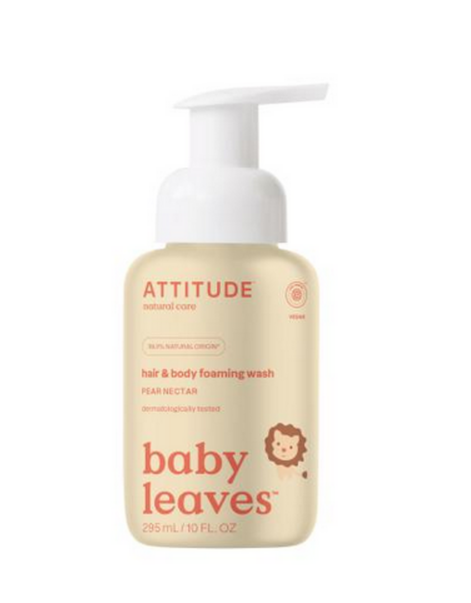 Attitude Attitude Baby Leaves 2 in 1 Hair & Body foaming wash pear nectar 295 ml
