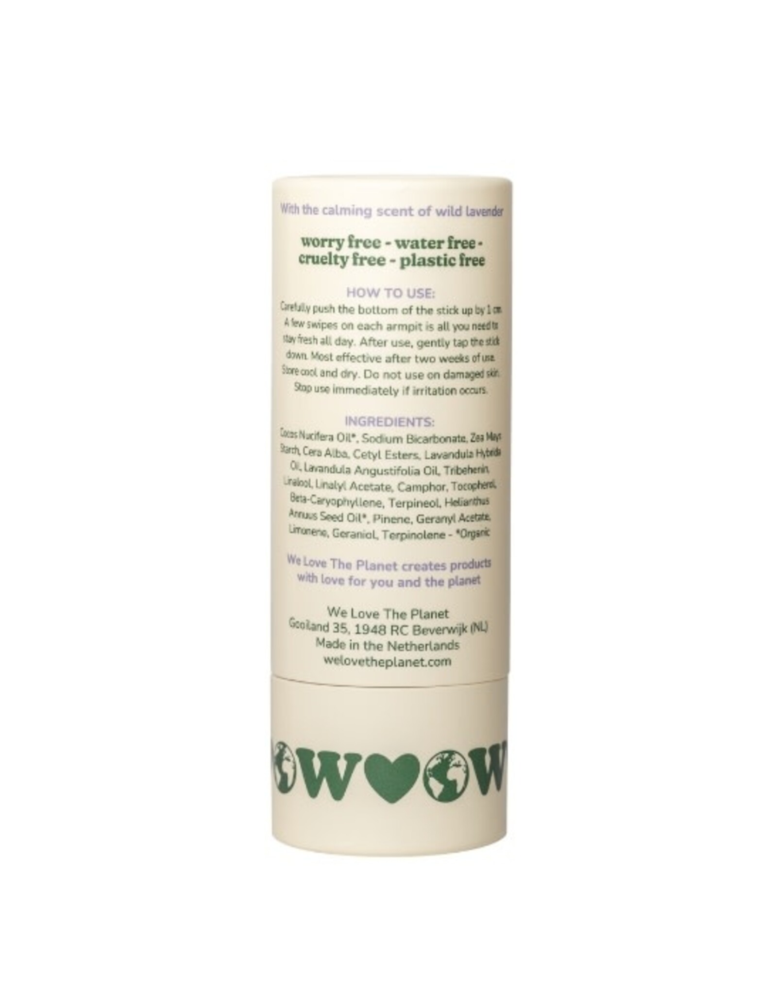 We love the planet Deo Stick Wild Lavender - 40g