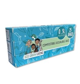 Eco Green Living Composteerbare Hersluitbare Bewaarzakjes 0,5 liter - 15 stuks