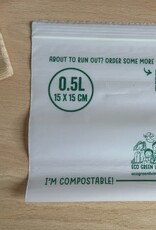 Eco Green Living Composteerbare Hersluitbare Bewaarzakjes 0,5 liter - 15 stuks