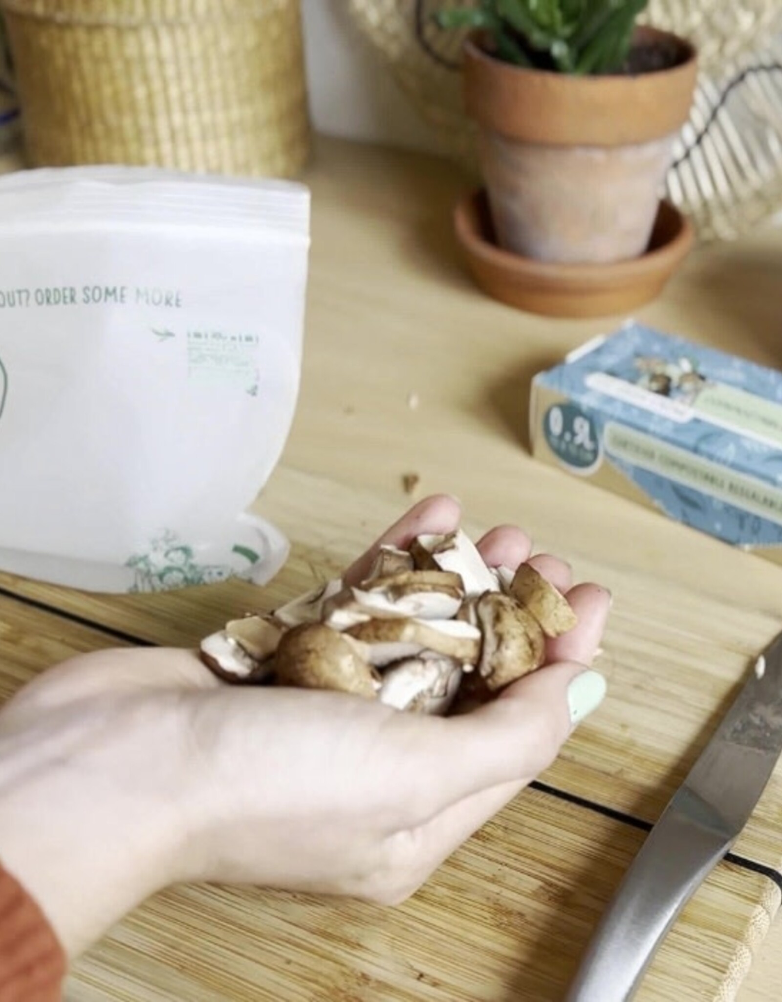 Eco Green Living Composteerbare Hersluitbare Bewaarzakjes 0,5 liter - 15 stuks