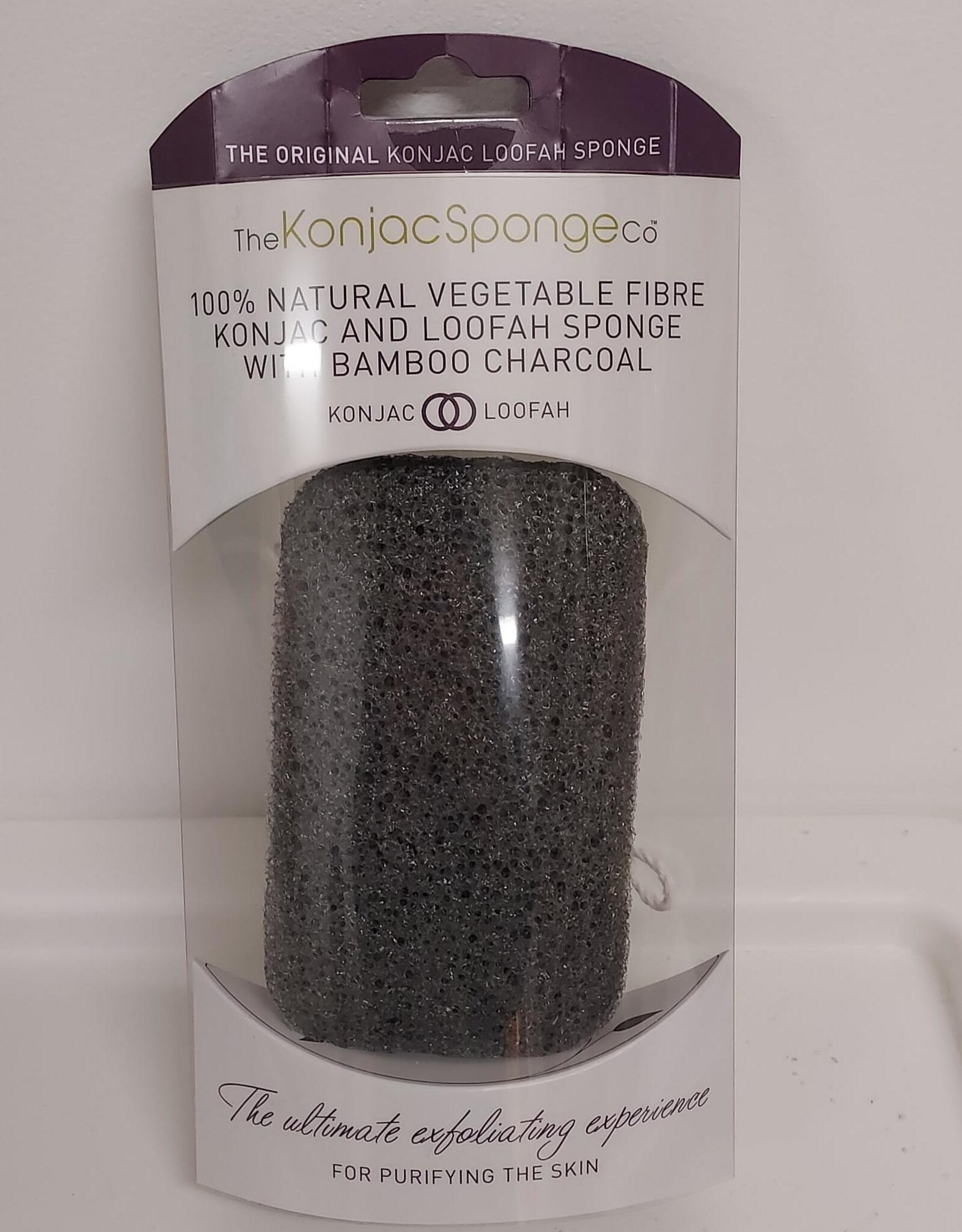 The Konjac Sponge Company Konjac LOOFAH MEDLEY BODY SPONGE WITH BAMBOO CHARCOAL