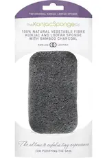 The Konjac Sponge Company Konjac LOOFAH MEDLEY BODY SPONGE WITH BAMBOO CHARCOAL