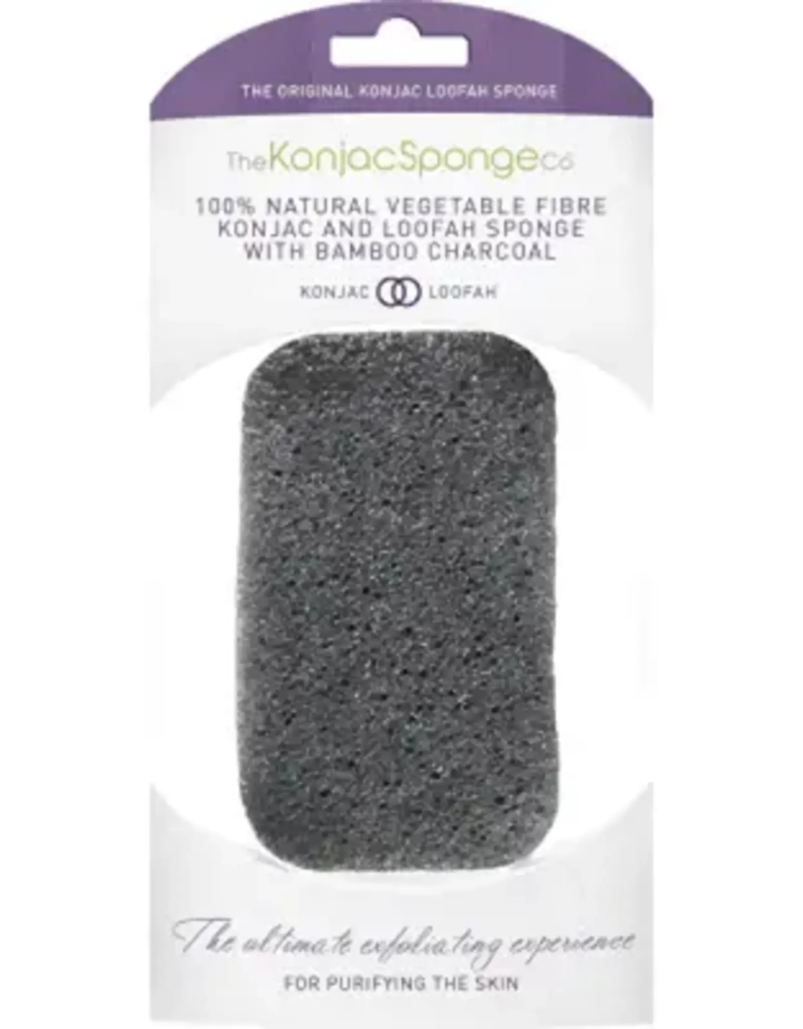 The Konjac Sponge Company Konjac LOOFAH MEDLEY BODY SPONGE WITH BAMBOO CHARCOAL