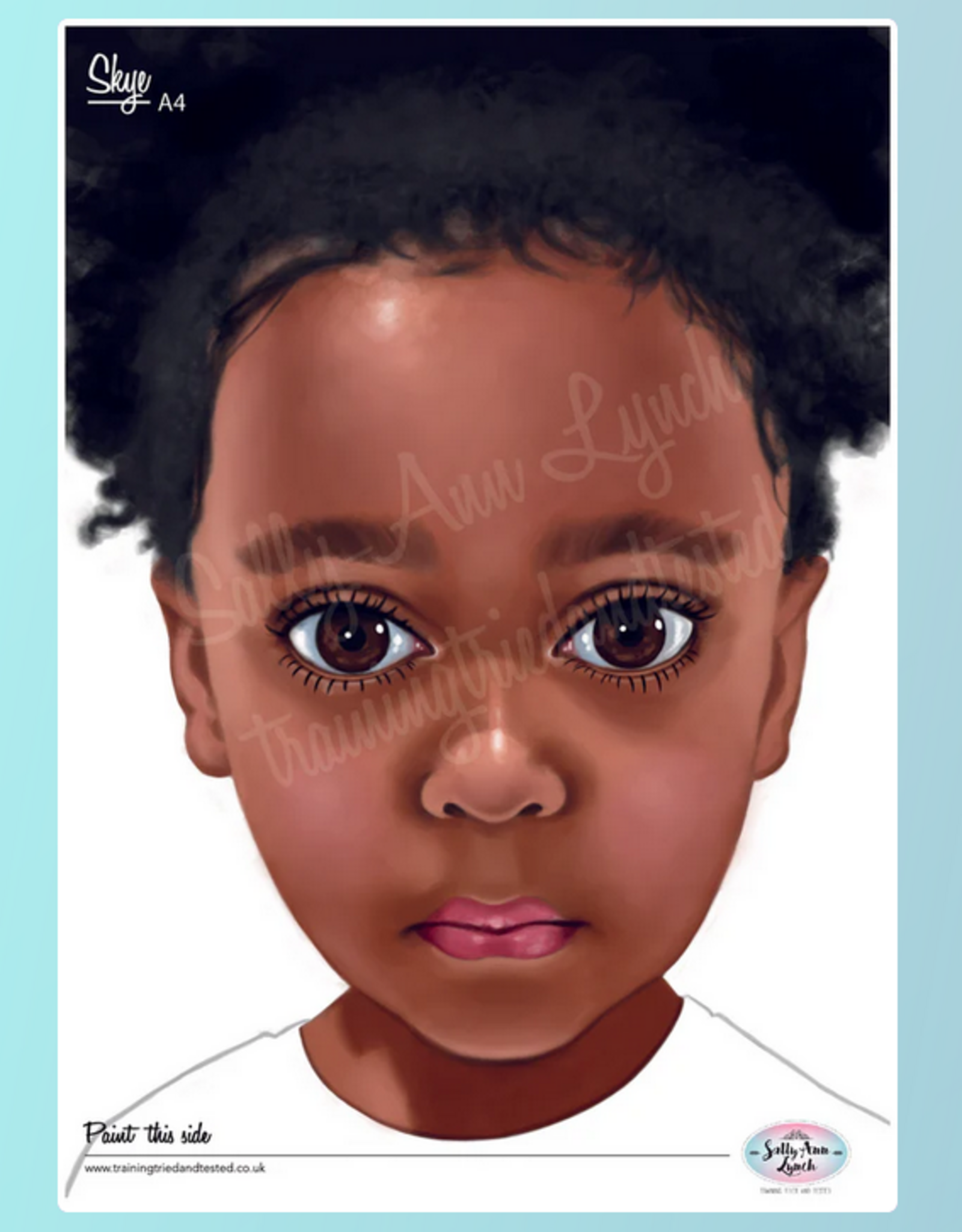 Sally-Ann  Lynch Sally-Ann Lynch - Skye Digital Practice Face Painting Board - A4