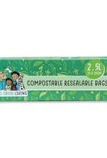 Eco Green Living Composteerbare Hersluitbare Bewaarzakjes 2,5 liter - 15 stuks