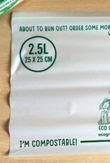 Eco Green Living Composteerbare Hersluitbare Bewaarzakjes 2,5 liter - 15 stuks