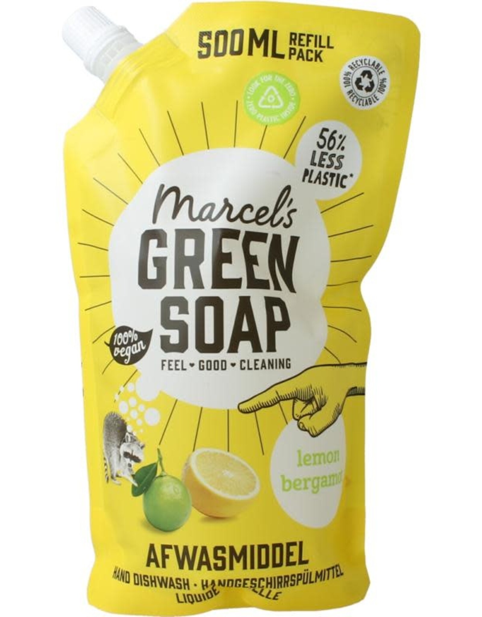 Marcel's Green Soap Marcel's GR Soap Afwasmiddel lemon & bergamot navulling