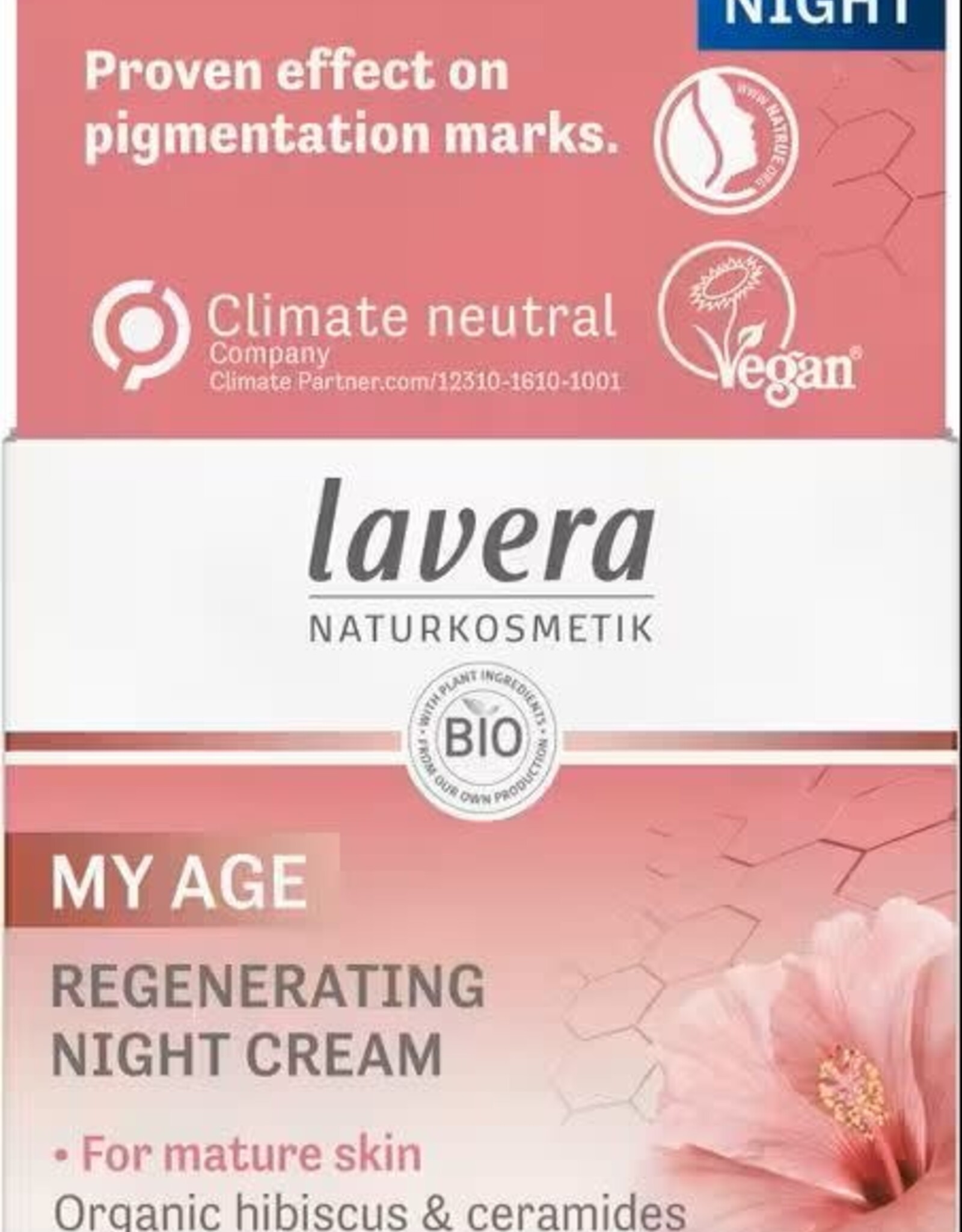 Lavera My age nachtcrème voor de rijpere huid 50ml