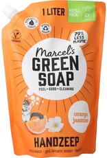 Marcel's Green Soap Marcel's GR Soap Handzeep sinaasappel & jasmijn navulling  - 1000ml