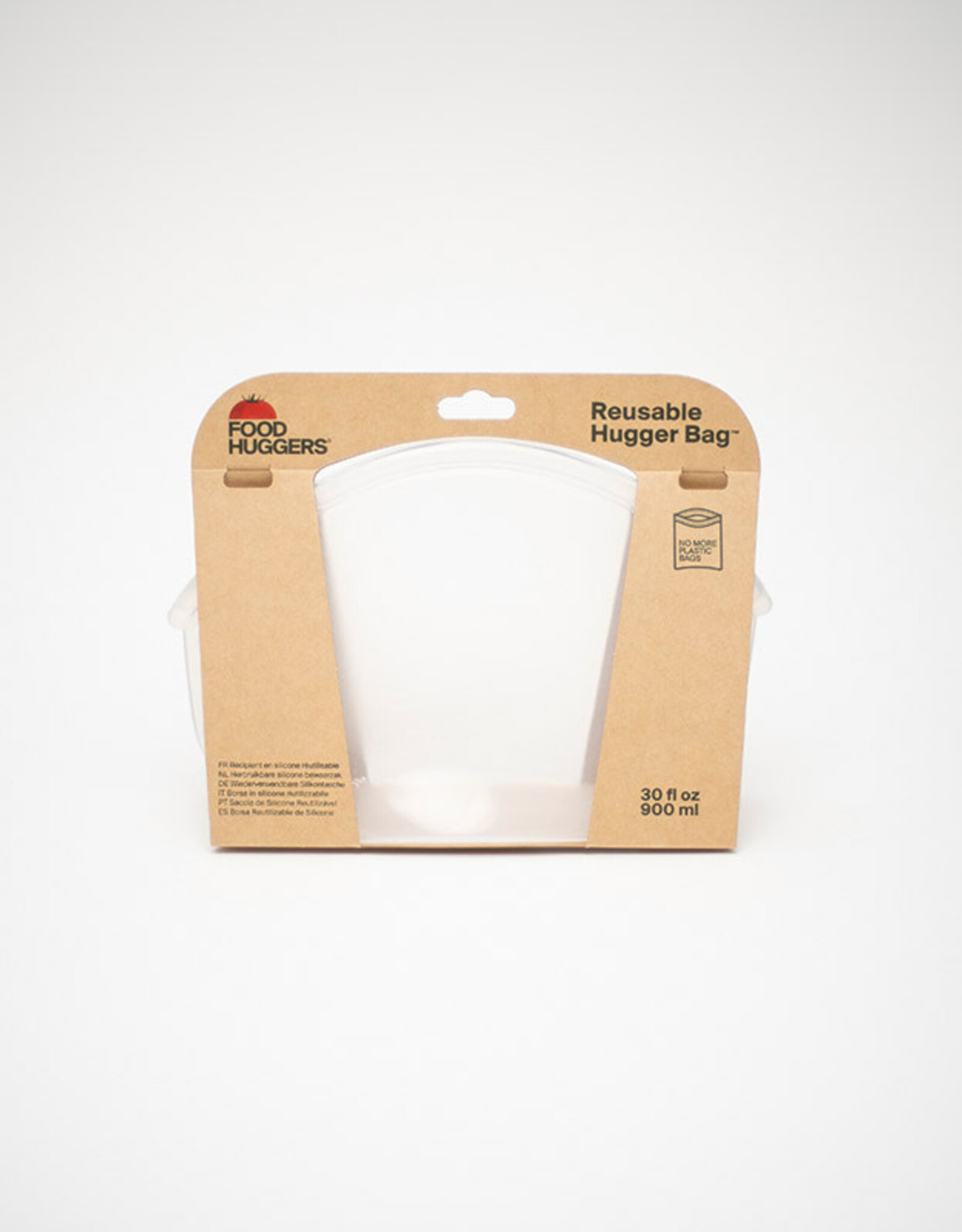 Foodhuggers Reusable Food Savers - Hugger Bag Clear 900ml