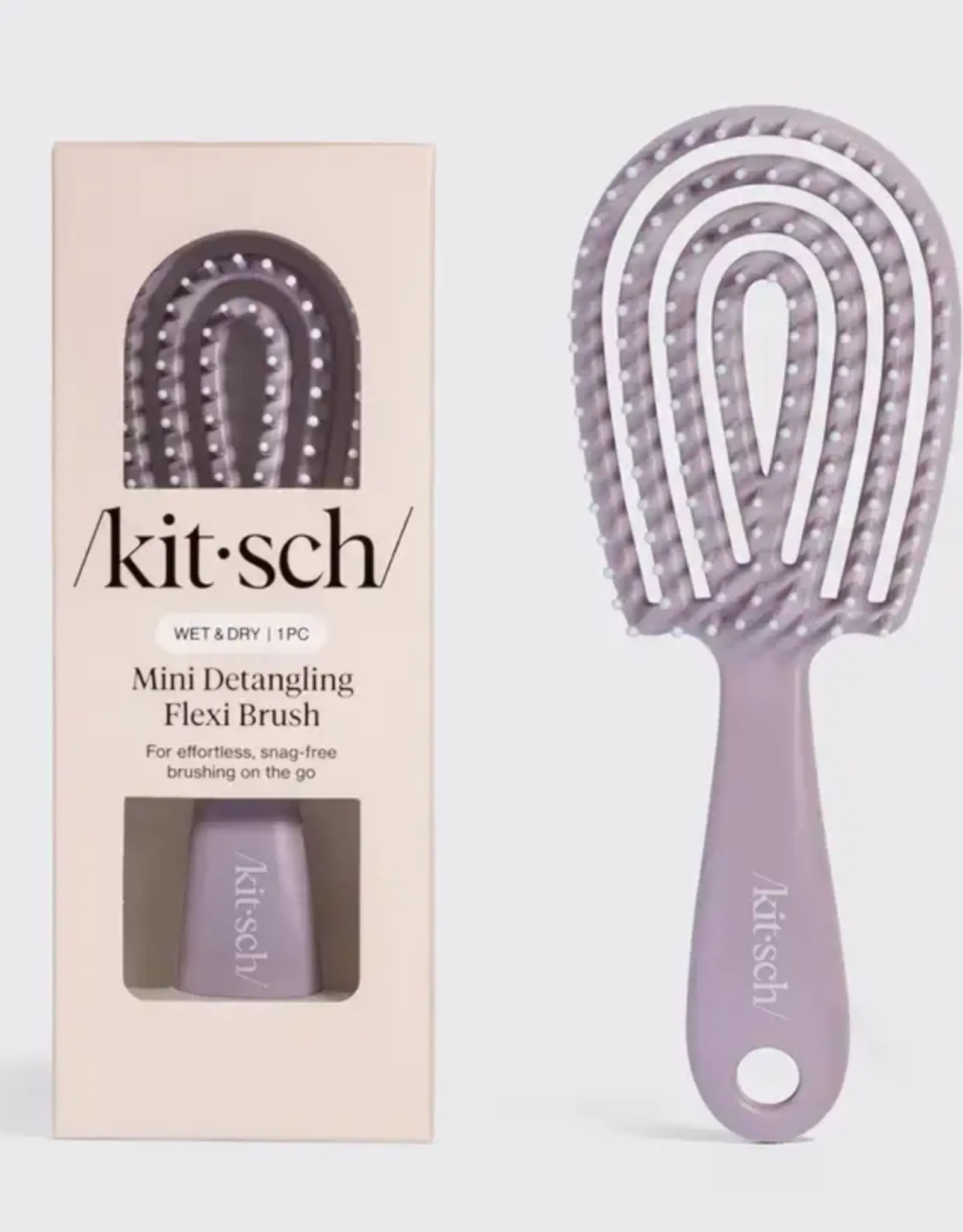 Kitsch Mini Soft Violet Detangling Flexi Brush