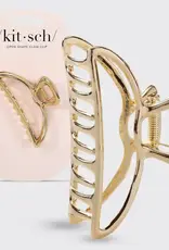 Kitsch Open Shape Claw Clip - Gold