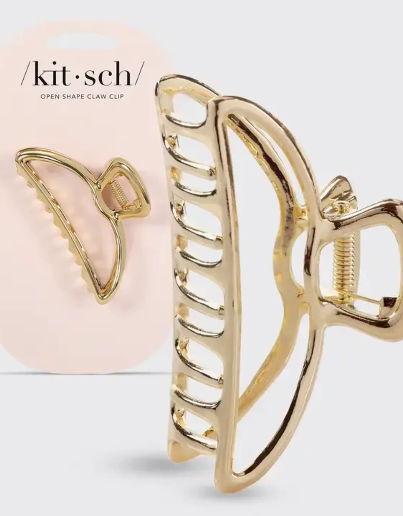 Kitsch Open Shape Claw Clip - Gold