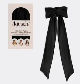 Kitsch Set & Flow Heatless Curling Headband - Black