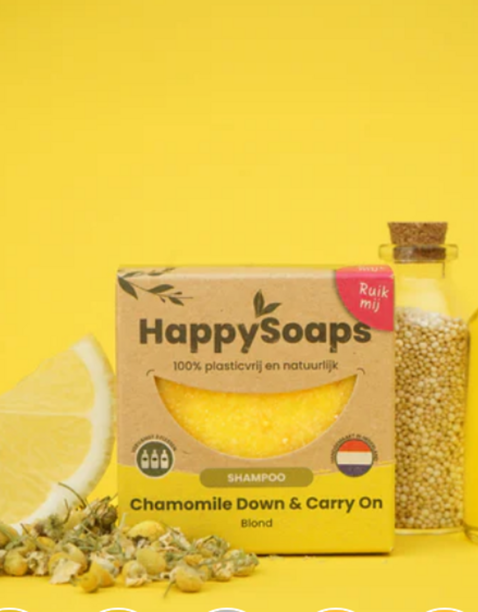 Happy Soaps Chamomile Down & Carry On Shampoo Bar - 70g