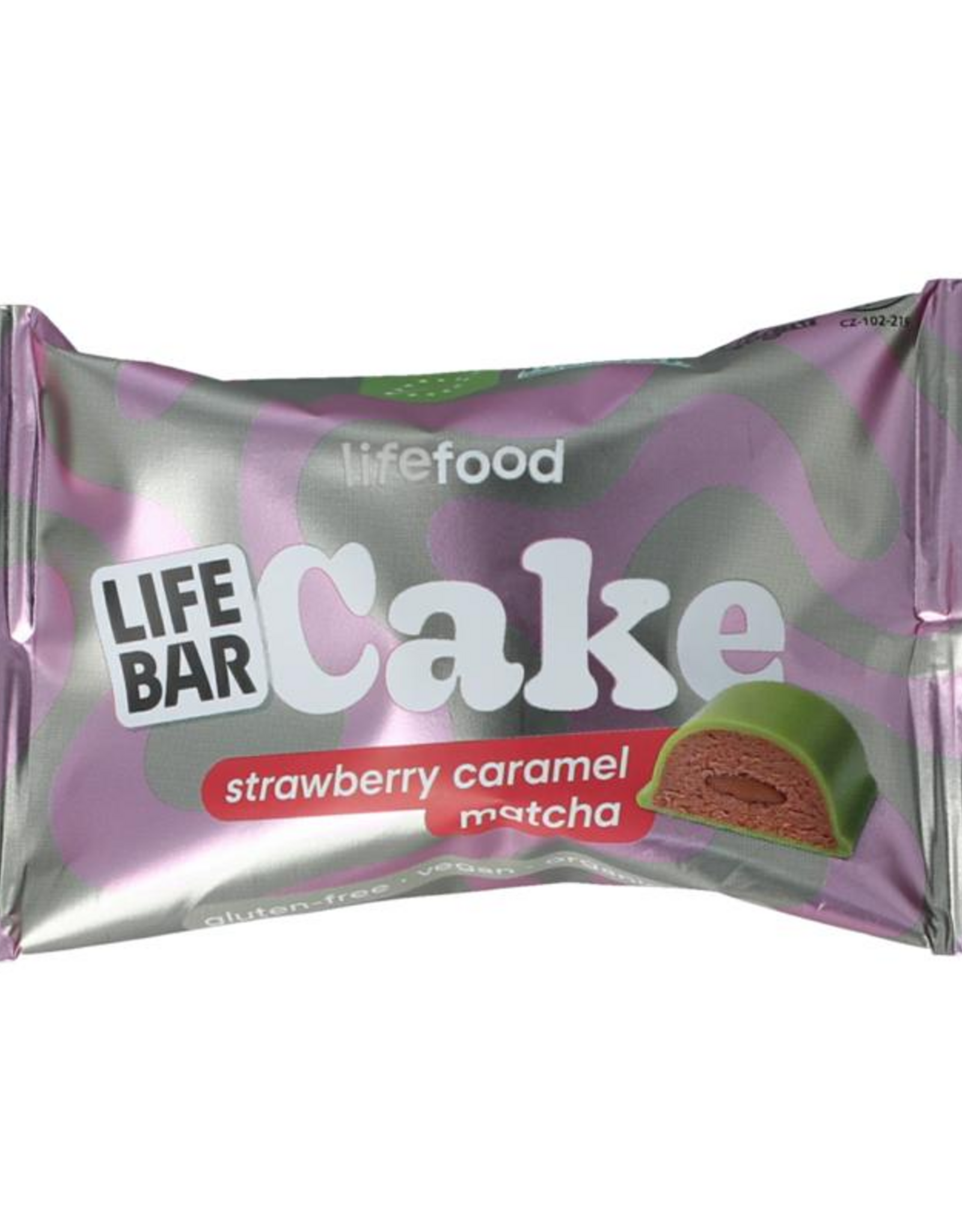 lifefood Cake strawberry caramel matcha 35g