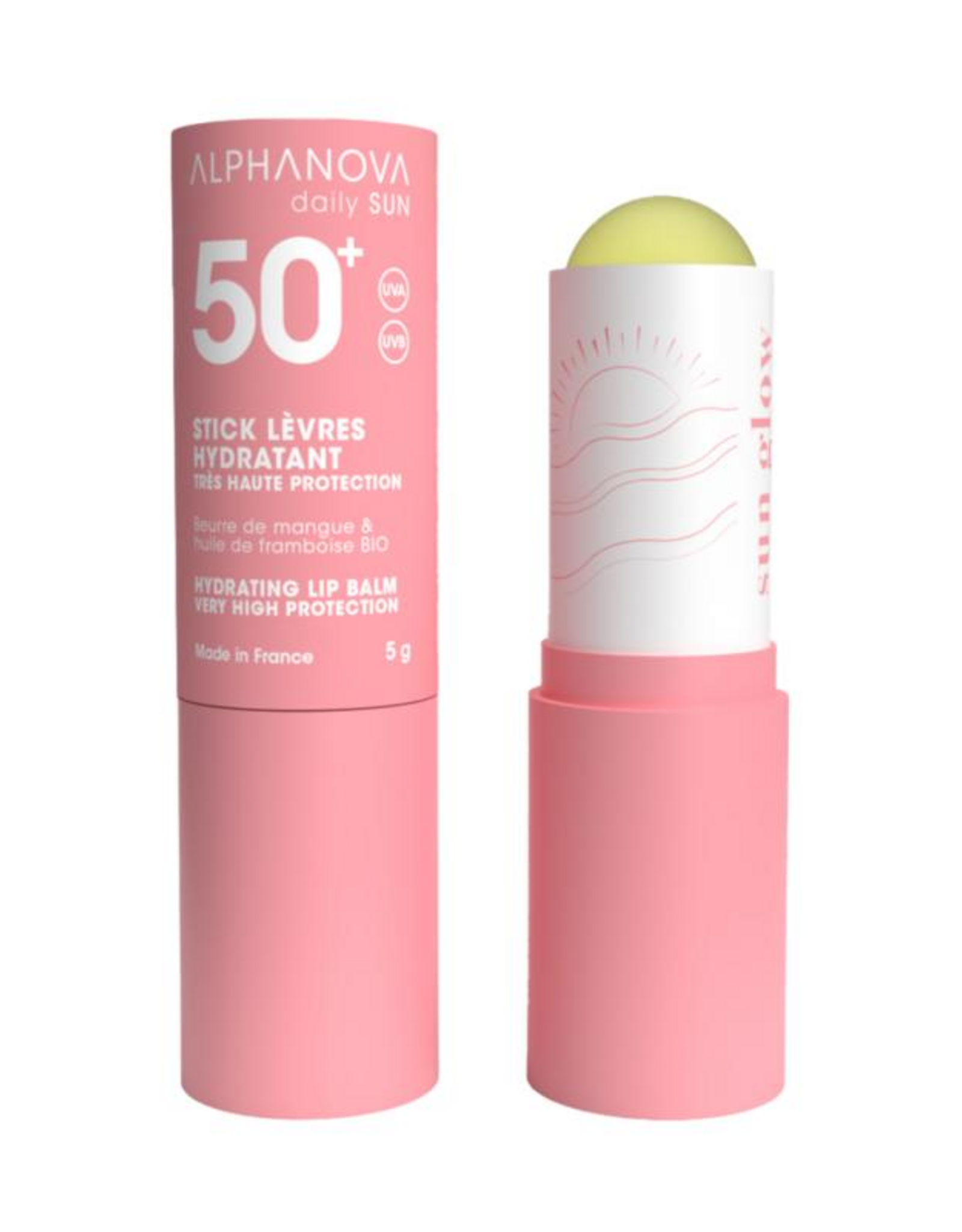 alphanova Lip sun stick sun glow bio SPF50 4g