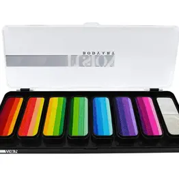 Fusion Fusion Thin Strokes | Rainbow Rush Face Paint Palette - 112g