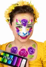 Fusion Fusion Thin Strokes | Rainbow Rush Face Paint Palette - 112g