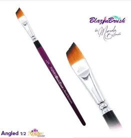 BlazinBrush Blazin Face Painting Brush by Marcela Bustamante | Angled Shader 1/2 Inch