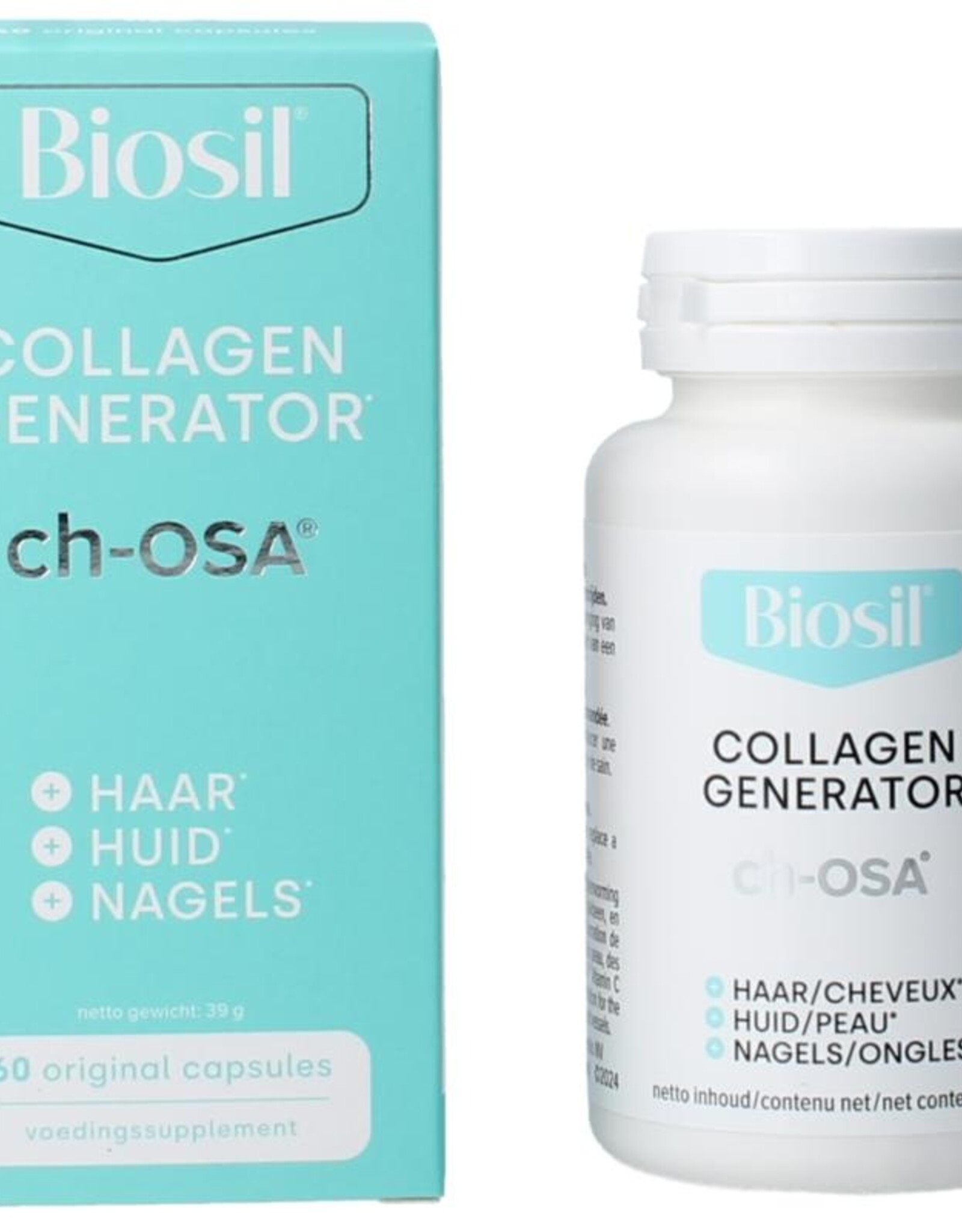 biosil Silicium huid haar nagels - 60 Vegetarische capsules