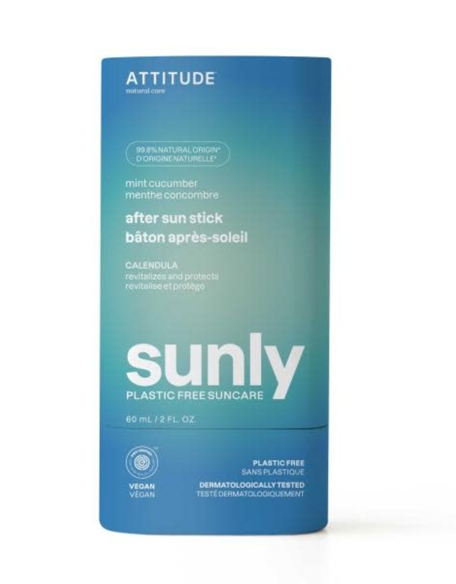 Attitude SUNLY After Sun Stick Mint & Cucumber - 60g