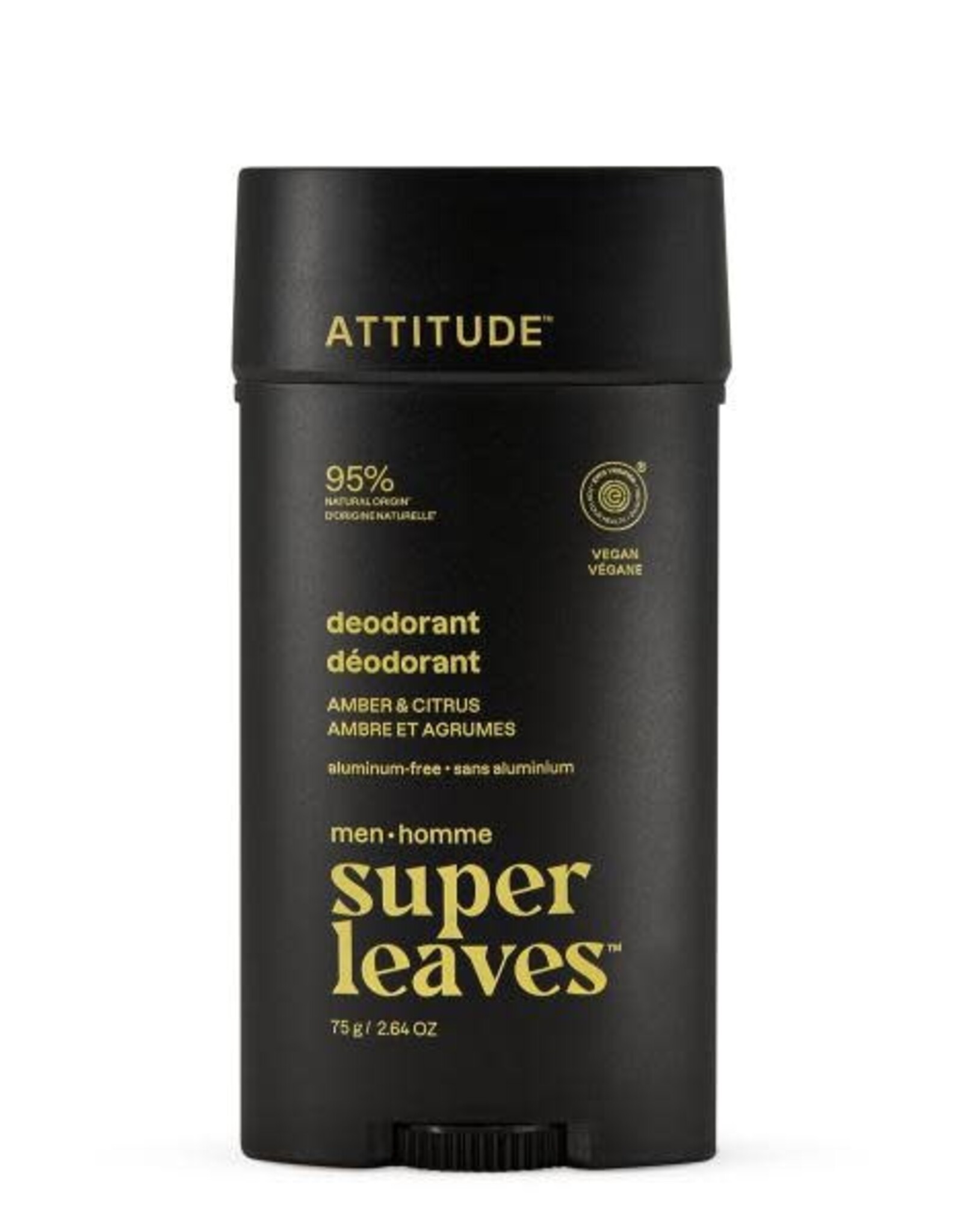 Attitude Attitude Men Deodorant Amber & Citrus - 75g