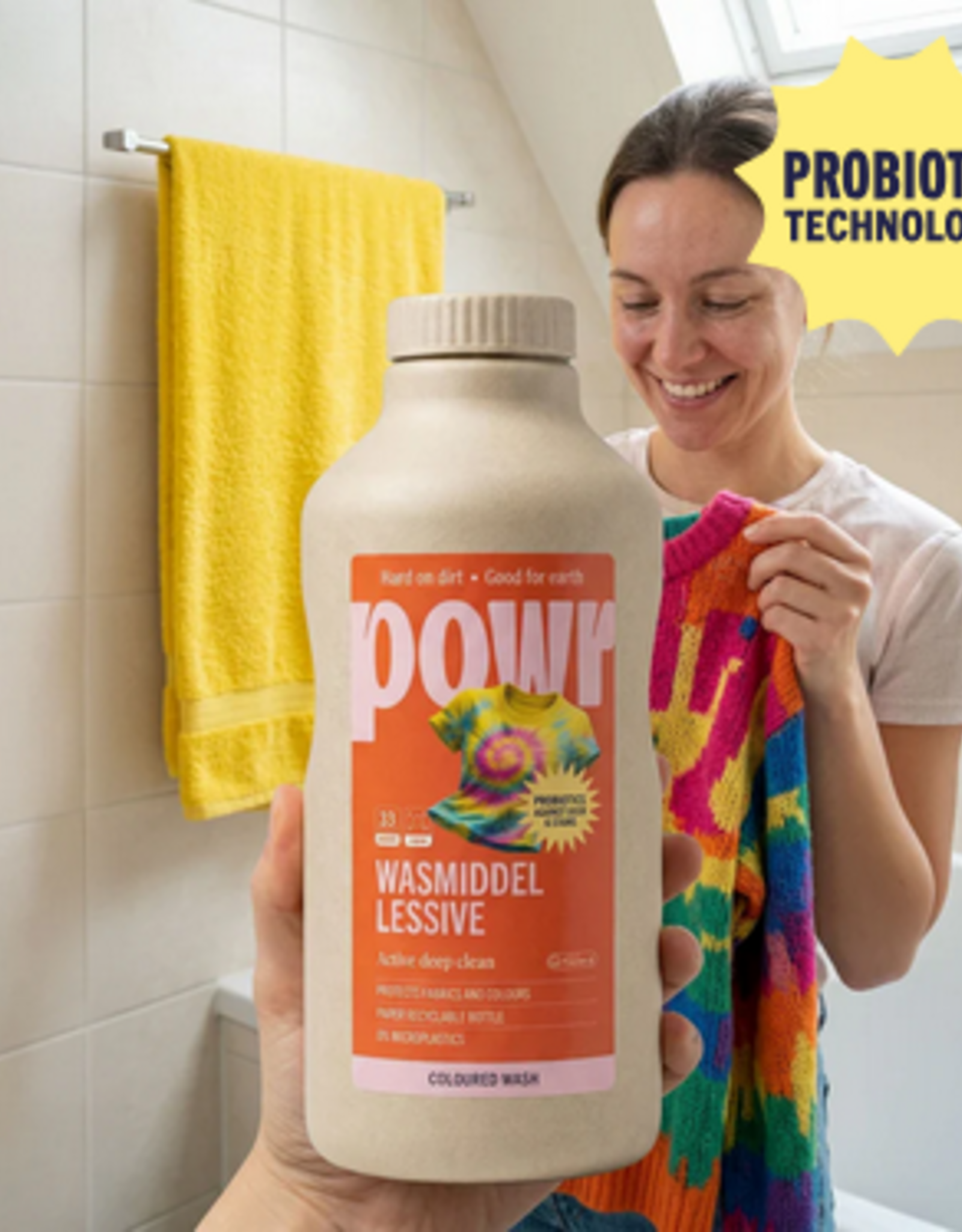 Powr Vloeibaar wasmiddel Gekleurde was | 33 wasbeurten 1l