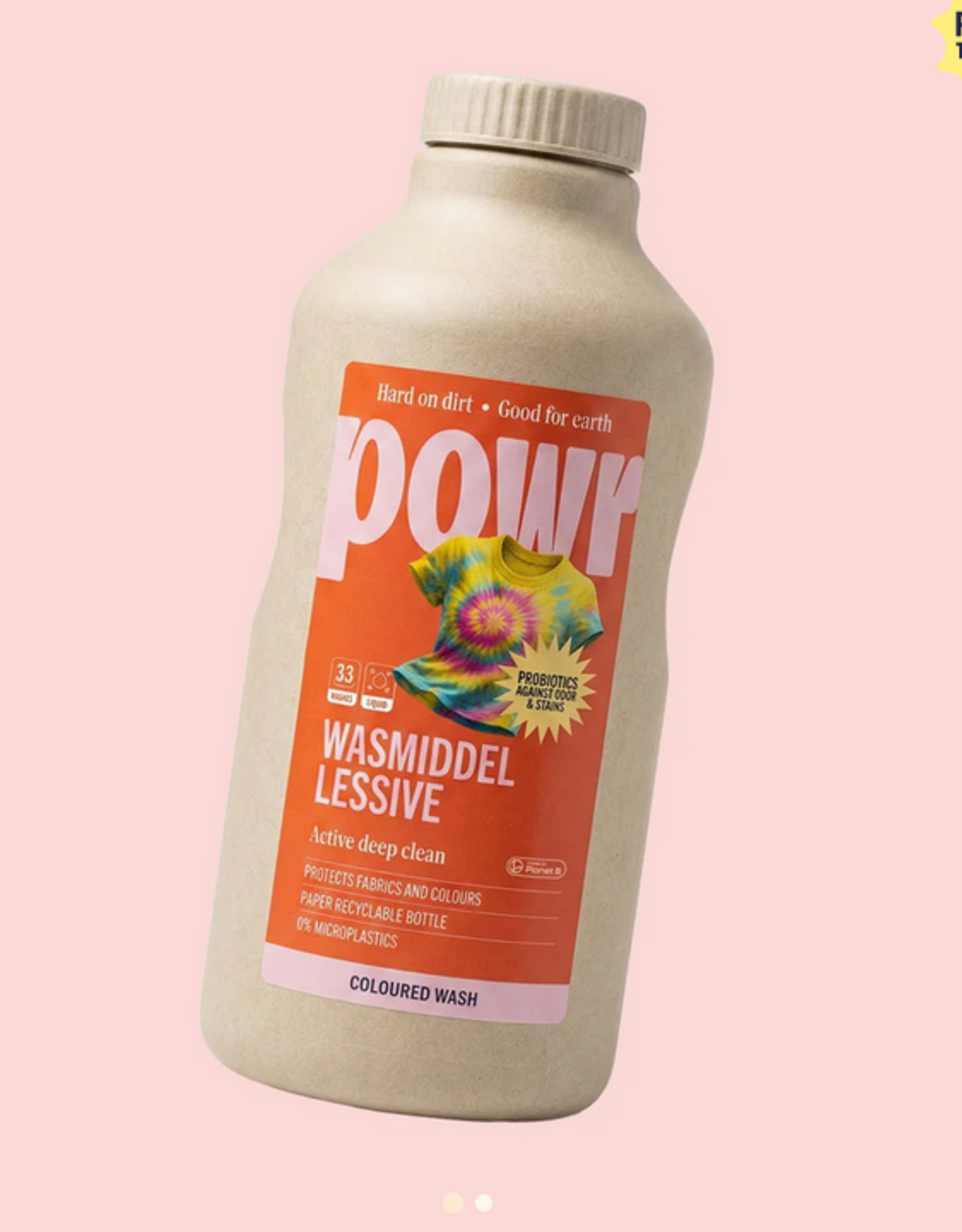 Powr Vloeibaar wasmiddel Gekleurde was | 33 wasbeurten 1l