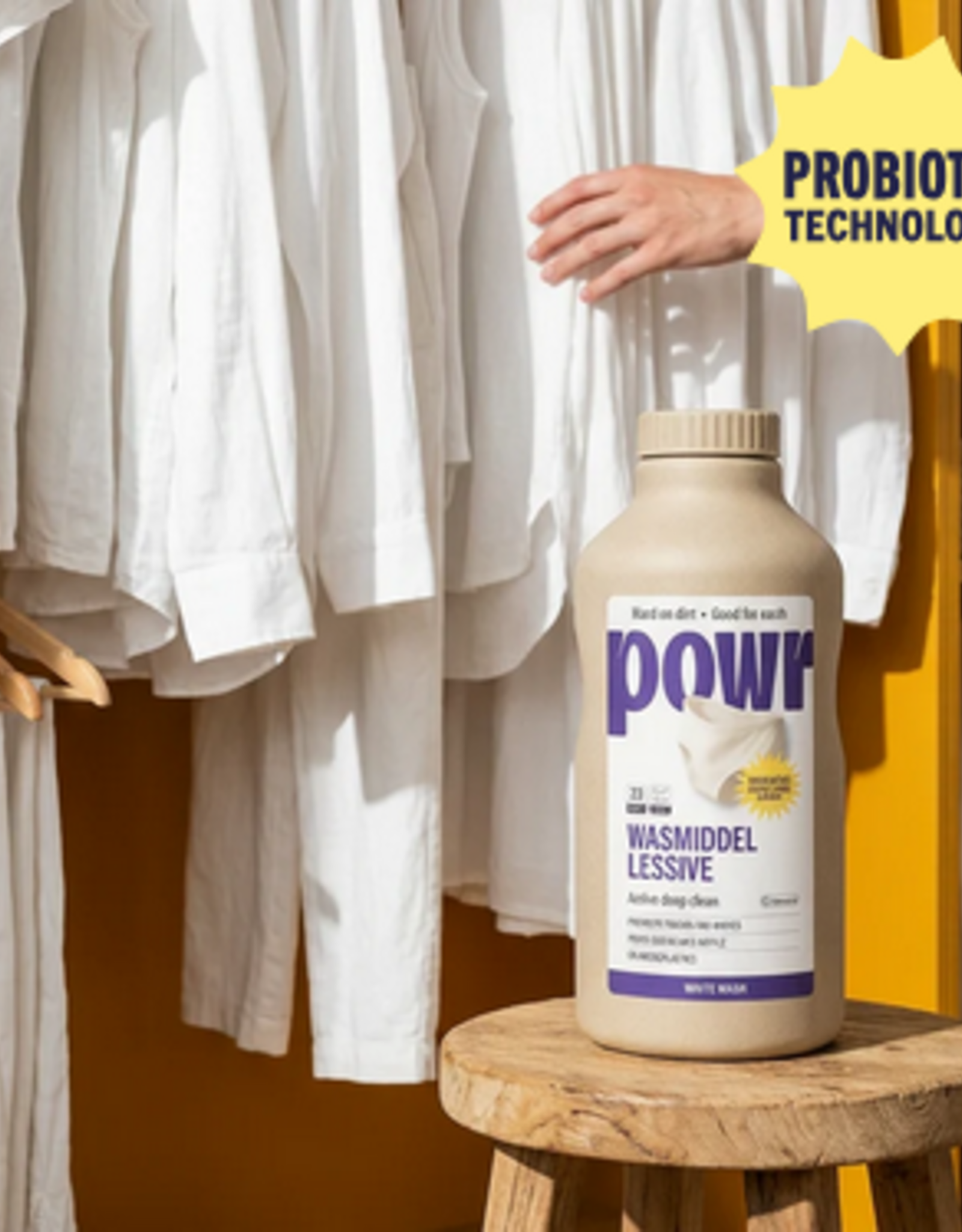 Powr Vloeibaar wasmiddel Witte was | 33 wasbeurten 1l