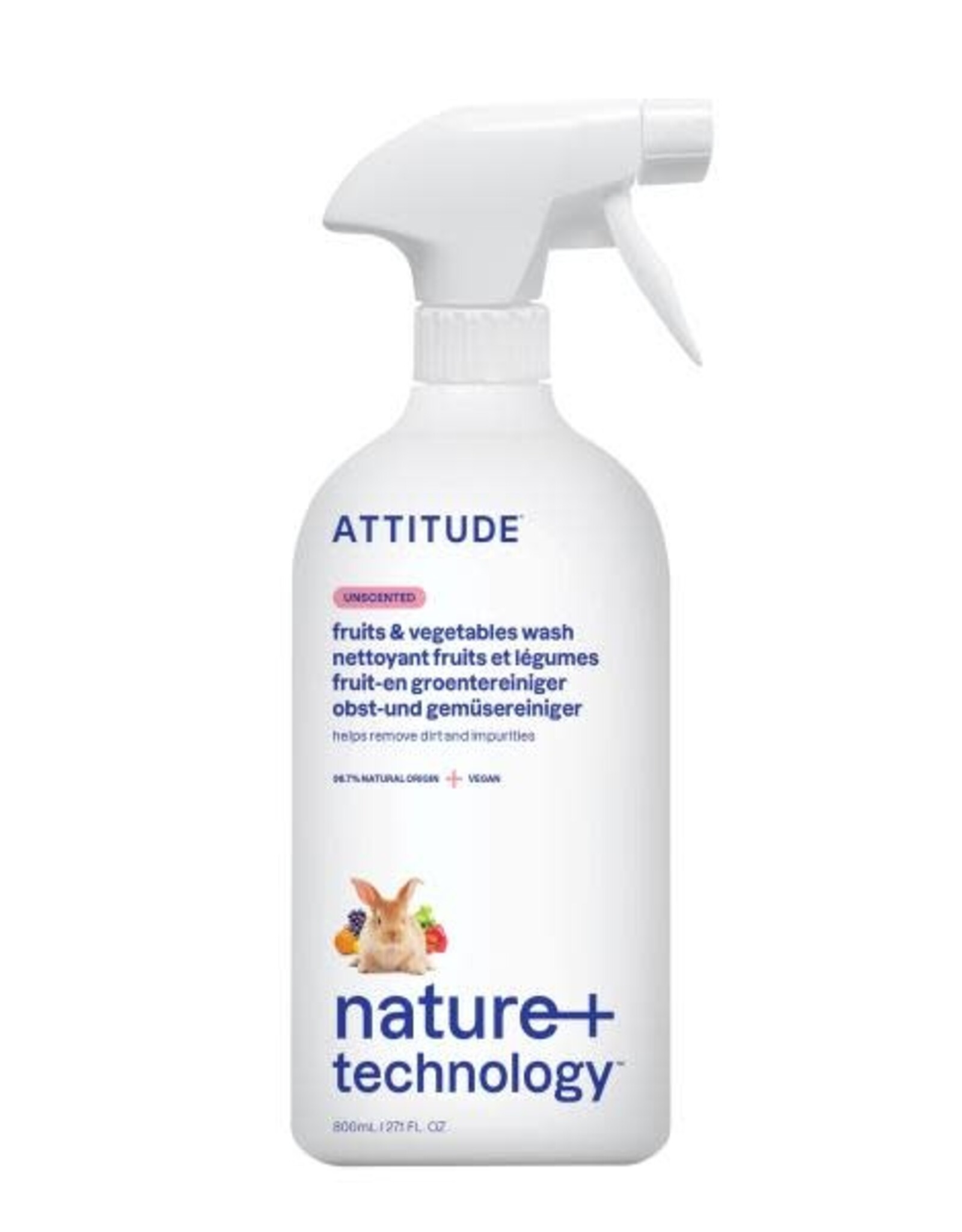 Attitude Attitude Fruit & Vegetable Wash 800ml
