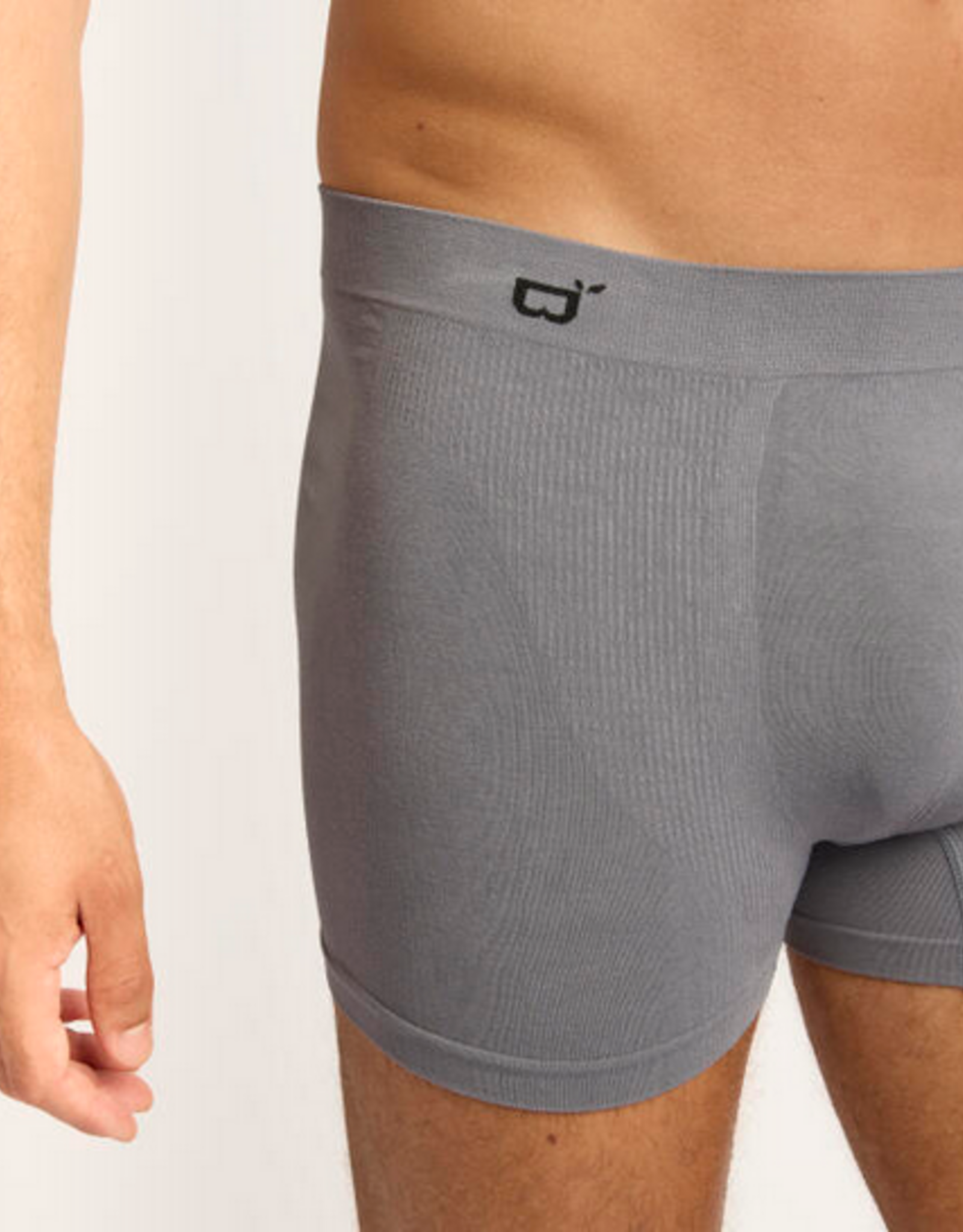 Boody Men's Seamfree Boxer Briefs - Charcoal