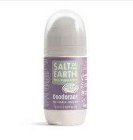 Salt of the Earth Clary sage & Mint Refillable Roll-On Deodorant COSMOS Natural 75ml