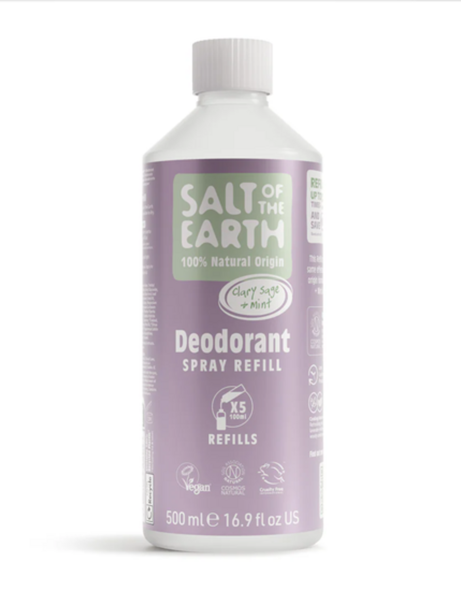 Salt of the Earth Clary Sage + Mint Spray Refill 500 ml