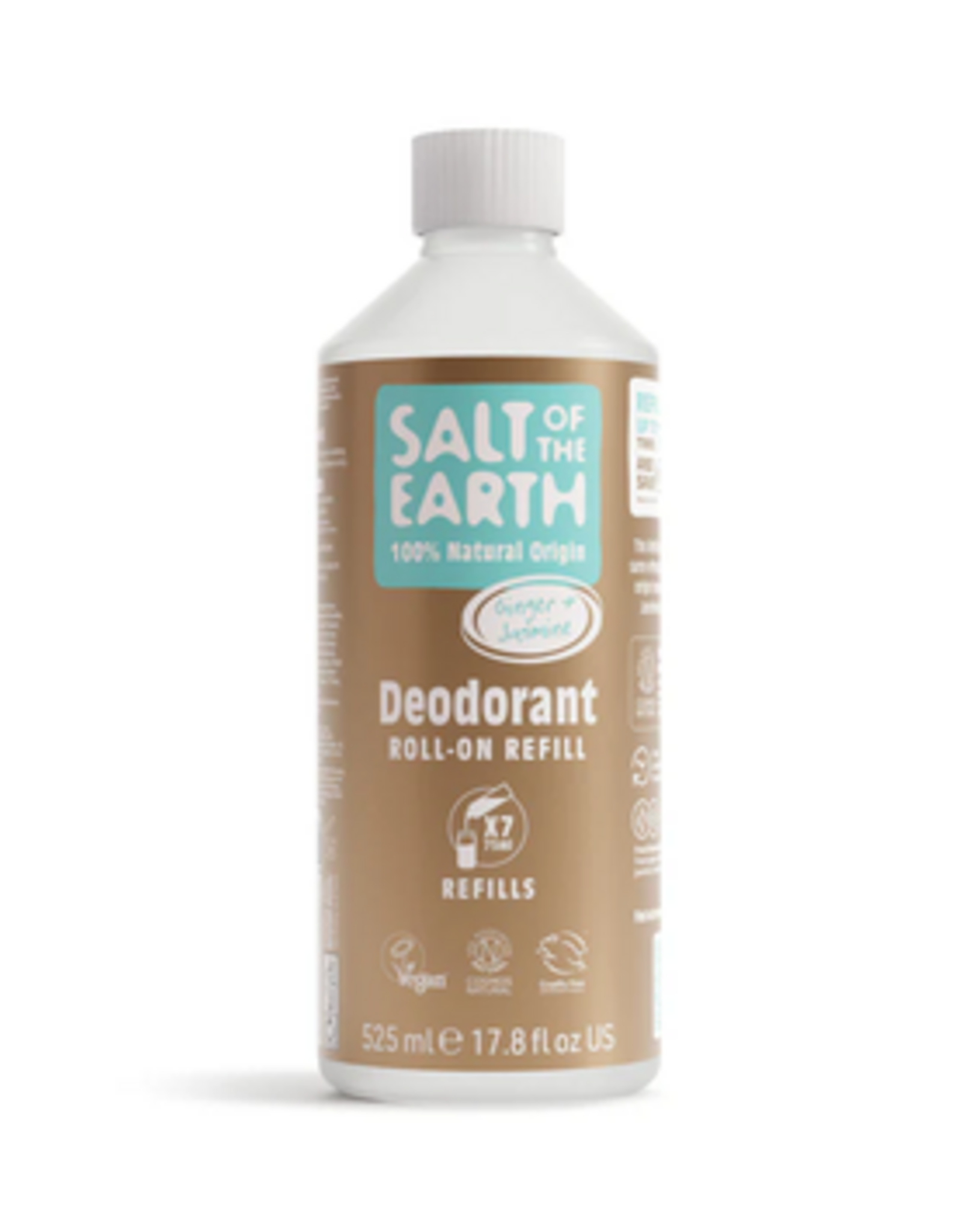 Salt of the Earth Ginger + Jasmine Roll-On Refill Deodorant 525ml