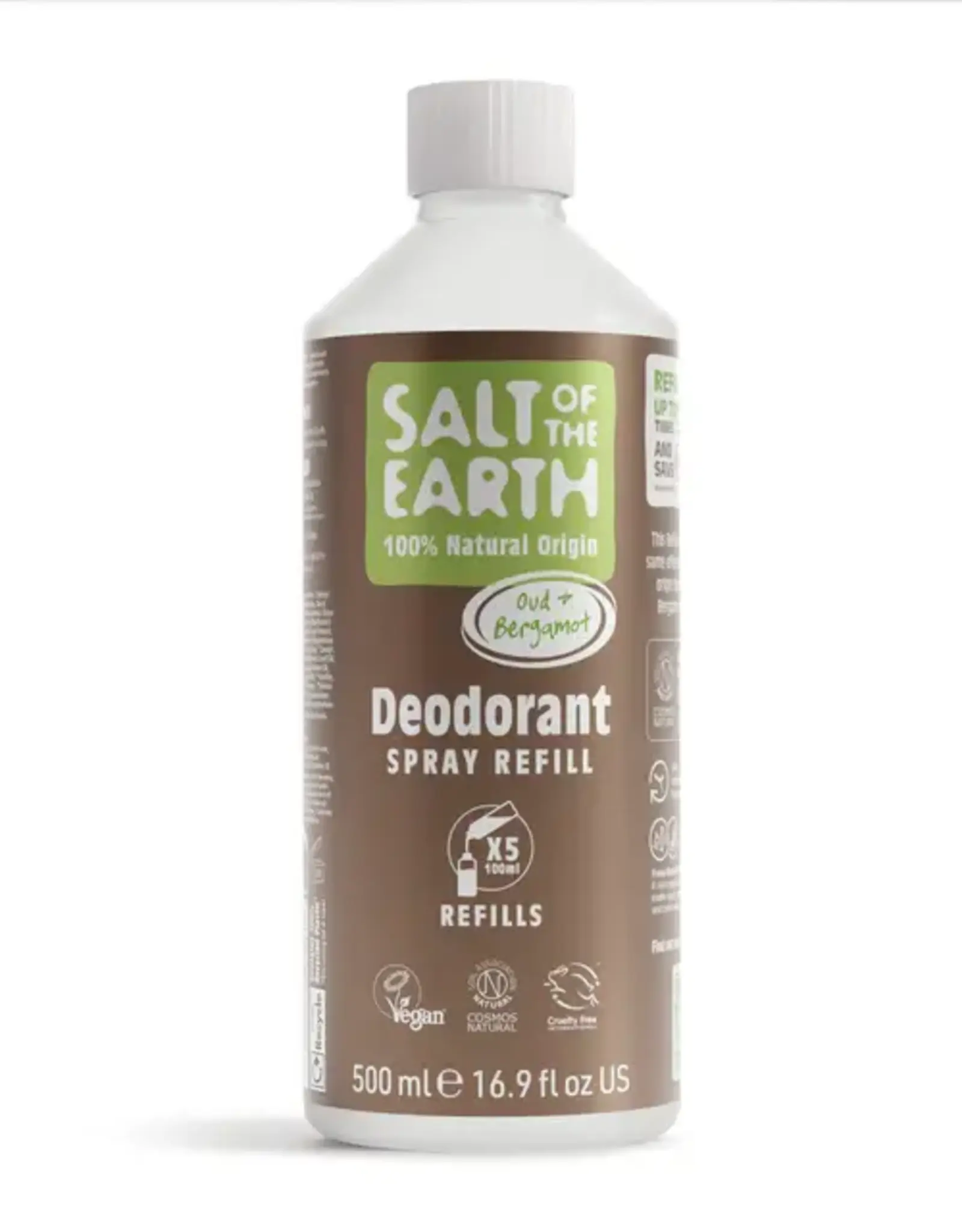 Salt of the Earth Oud & Bergamot Spray Refill 500 ml