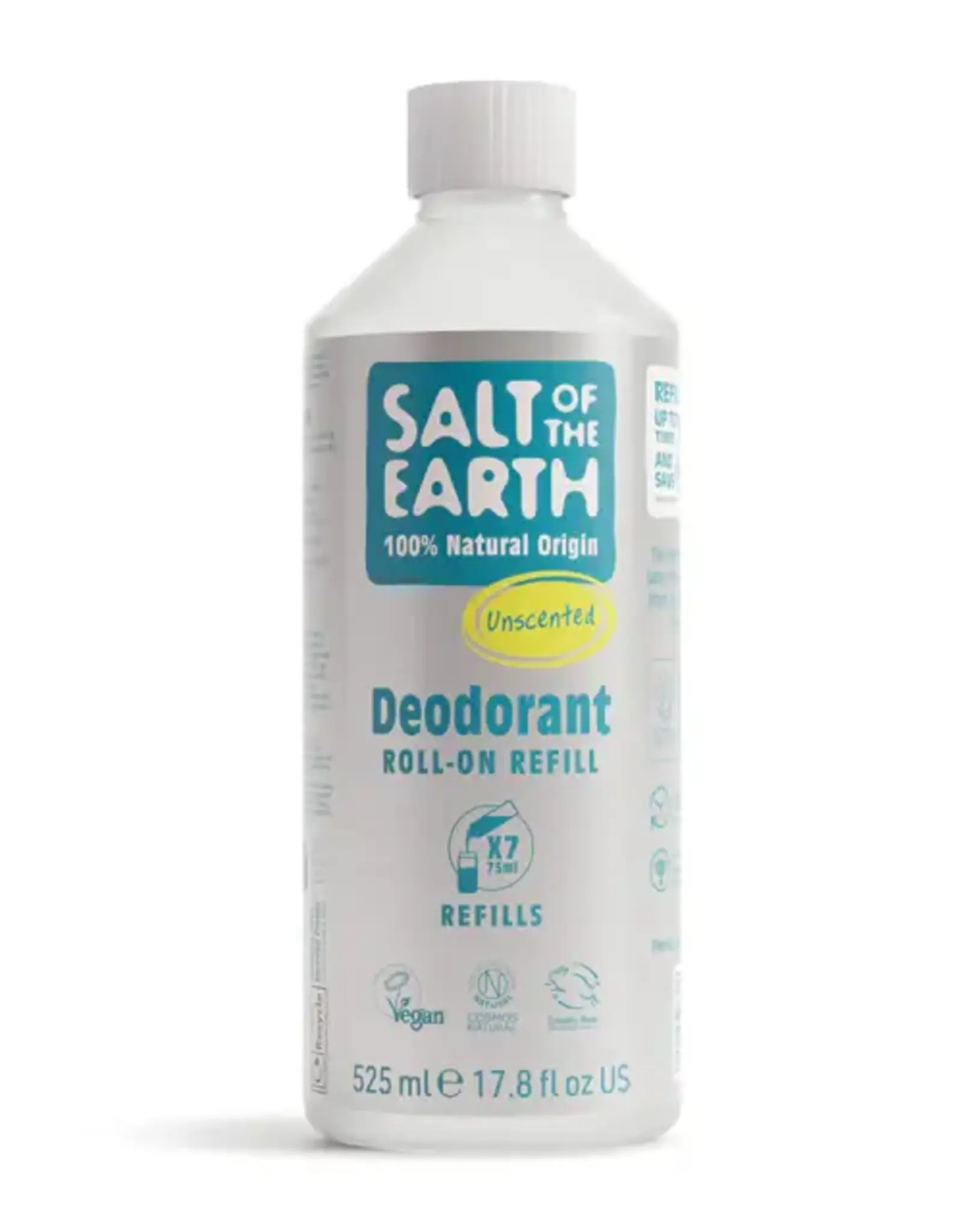 Salt of the Earth Unscented Roll-On Refill Deodorant 525ml