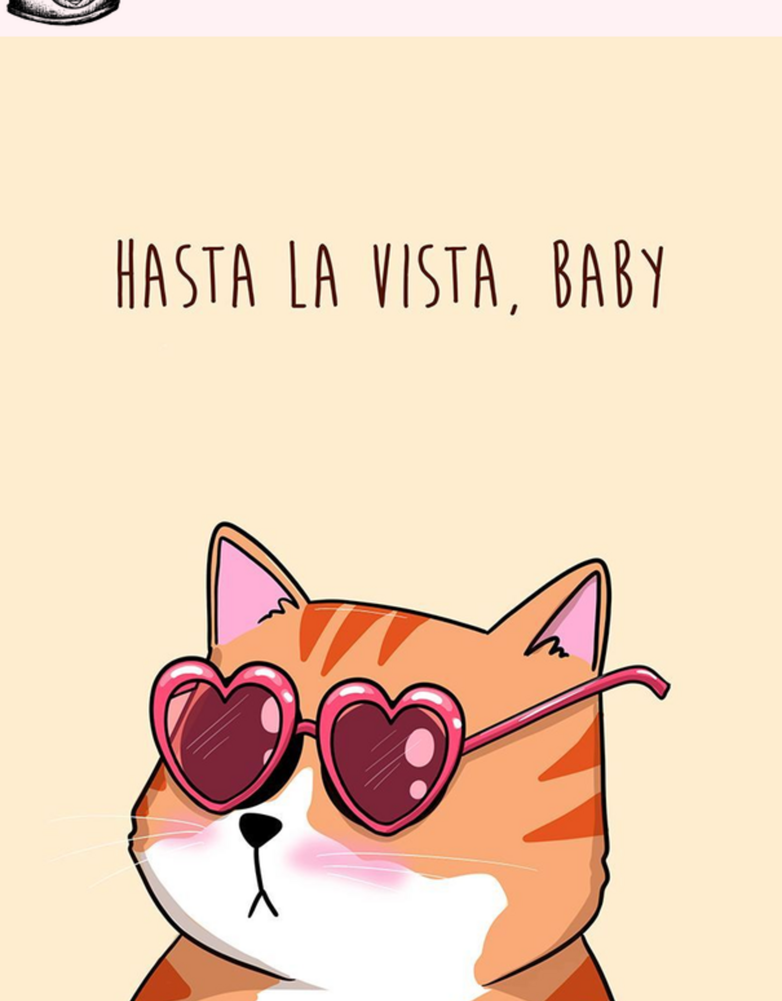 Maanblik Postkaart hasta la vista, baby