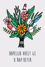 Maanblik Postkaart Hopelijk voelt ge u rap beter