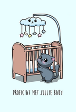 Maanblik Postkaart Proficiat met jullie baby