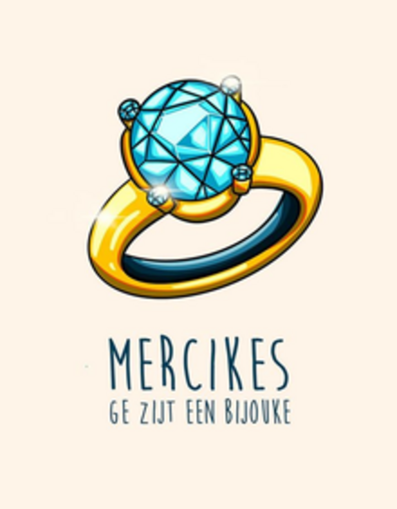 Maanblik Postkaart Merciekes / mercikes gij zijt een bijouke