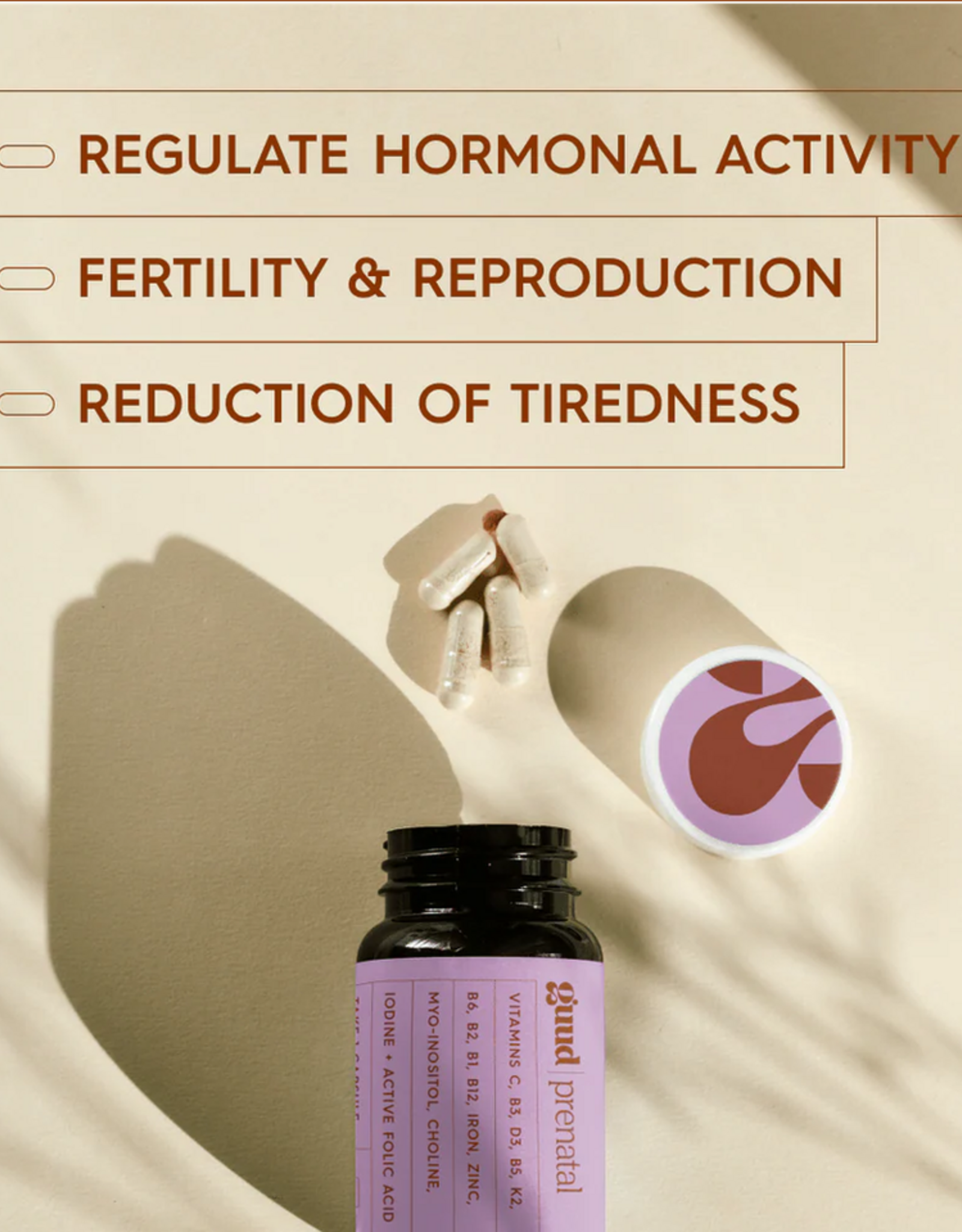 Guud Prenatal - Multivitamine met foliumzuur & choline bij kinderwens & zwangerschap - 30 capsules