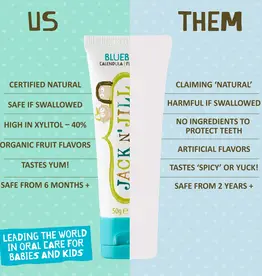 Jack 'n Jill Natural toothpaste blueberry 50g