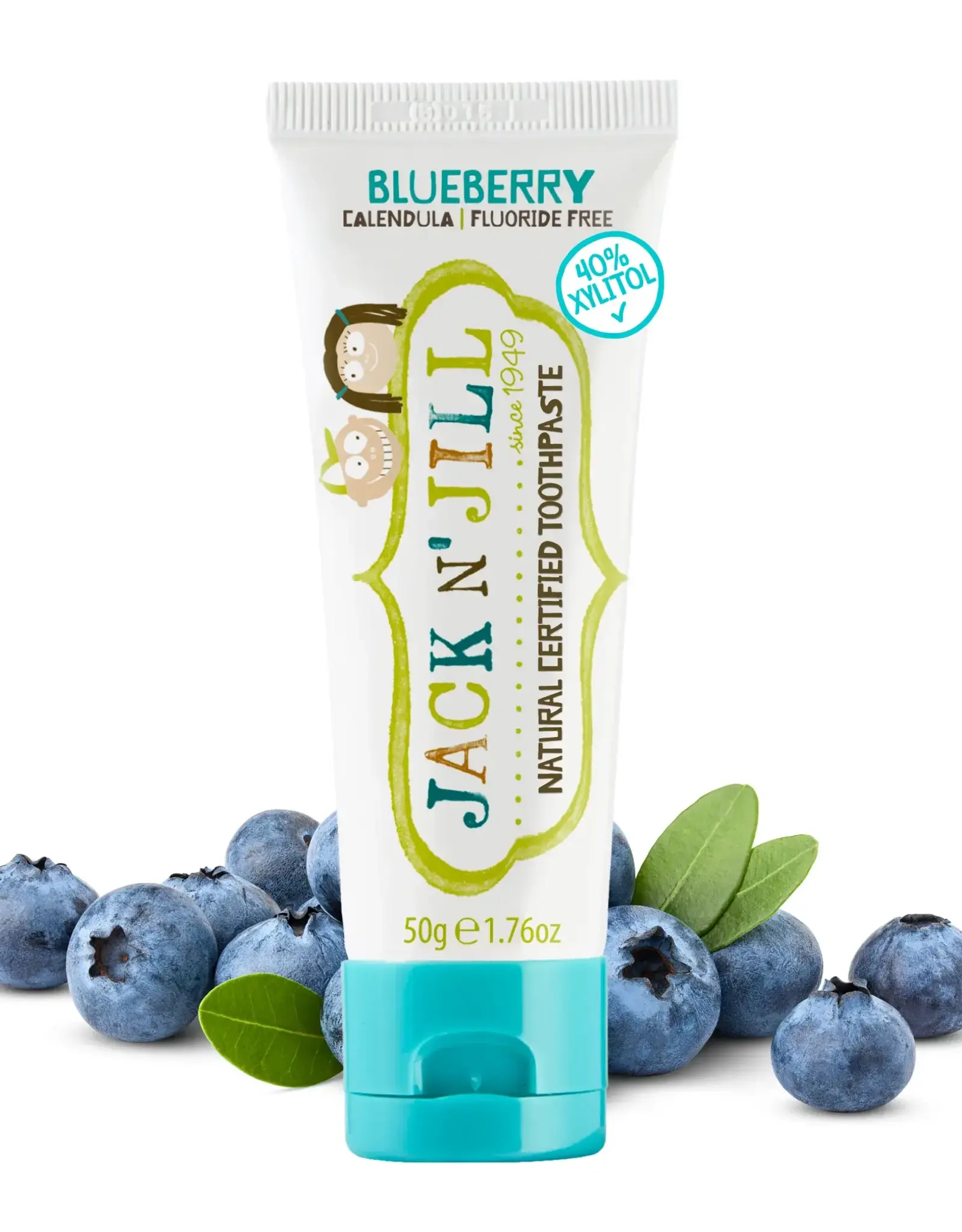 Jack 'n Jill Natural toothpaste blueberry 50g